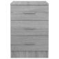 Preview: Nachttische 2 Stk. Grau Sonoma 38x35x56 cm Holzwerkstoff