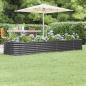 Preview: ARDEBO.de - Hochbeet Pulverbeschichteter Stahl 296x80x36 cm Anthrazit