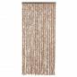 Preview: Fliegenvorhang Beige und Dunkelbraun 90x220 cm Chenille