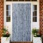 Preview: ARDEBO.de - Fliegenvorhang Silbern 100x230 cm Chenille