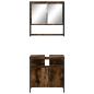 Preview: 2-tlg. Badmöbel-Set Räuchereiche Holzwerkstoff