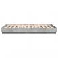Preview: Bettgestell mit LED Betongrau 150x200 cm