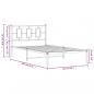 Preview: Bettgestell mit Kopfteil Metall Schwarz 107x203 cm