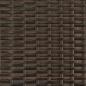 Preview: Sonnenliege mit Kissen Braun Poly Rattan