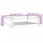 Preview: Hundebett Wachsbraun 95,5x65,5x28 cm Massivholz Kiefer