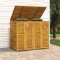 Preview: Mülltonnenbox für 2 Tonnen 140x89x117 cm Massivholz Akazie