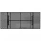 Preview: Gartentisch mit Glasplatte Schwarz 190x80x74 cm Poly Rattan
