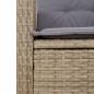 Preview: 9-tlg. Garten-Essgruppe mit Kissen Beigemischung Poly Rattan