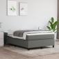 Preview: Boxspringbett mit Matratze Dunkelgrau 120x190 cm Stoff