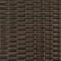 Preview: Sonnenliege mit Dach und Kissen Braun Poly Rattan