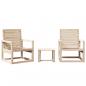 Preview: 3-tlg. Garten-Lounge-Set Massivholz Kiefer