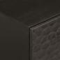 Preview: Nachttisch Schwarz 40x33x46 cm Massivholz Mango