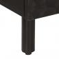 Preview: Nachttisch Schwarz 40x33x46 cm Massivholz Mango