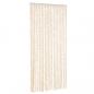 Preview: Fliegenvorhang Beige und Weiß 90x200 cm Chenille