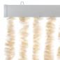Preview: Fliegenvorhang Beige und Weiß 100x200 cm Chenille