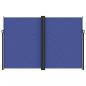 Preview: Seitenmarkise Ausziehbar Blau 220x1200 cm