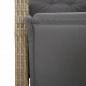 Preview: 7-tlg. Garten-Essgruppe mit Kissen Beige Poly Rattan