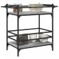 Preview: Küchenwagen Grau Sonoma 82x40x78,5 cm Holzwerkstoff