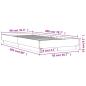 Preview: Bettgestell Sonoma-Eiche 90x200 cm Holzwerkstoff