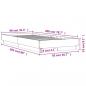 Preview: Bettgestell Sonoma-Eiche 90x200 cm Holzwerkstoff
