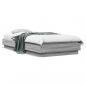 Preview: ARDEBO.de - Bettgestell mit LED Grau Sonoma-Eiche 90x200 cm