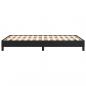 Preview: Bettgestell Schwarz 120x190 cm Kunstleder