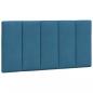 Preview: Bettgestell mit Kopfteil Blau 100x200 cm Samt