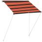 Preview: Einziehbare Markise 150×150 cm Orange und Braun