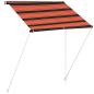Preview: Einziehbare Markise 150×150 cm Orange und Braun