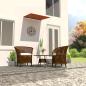 Preview: Einziehbare Markise 150×150 cm Orange und Braun