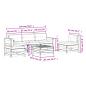 Preview: 6-tlg. Garten-Lounge-Set mit Kissen Massivholz Kiefer