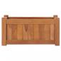 Preview: ARDEBO.de - Hochbeet 50x25x25 cm Massivholz Teak