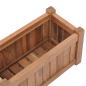 Preview: Hochbeet 50x25x25 cm Massivholz Teak