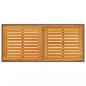 Preview: Gartentisch mit Akazienholz-Platte Grau 115x54x74cm Poly Rattan