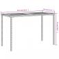 Preview: Gartentisch mit Akazienholz-Platte Grau 115x54x74cm Poly Rattan