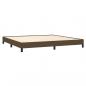 Preview: Bettgestell Dunkelbraun 200x200 cm Stoff