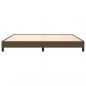 Preview: Bettgestell Dunkelbraun 200x200 cm Stoff