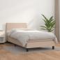 Preview: ARDEBO.de - Boxspringbett mit Matratze Cappuccino-Braun 80x200cm Kunstleder