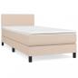 Preview: Boxspringbett mit Matratze Cappuccino-Braun 80x200cm Kunstleder