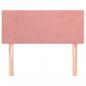 Preview: Kopfteil Rosa 100x5x78/88 cm Samt