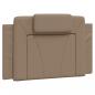 Preview: Bettgestell mit LED Cappuccino-Braun 90x200 cm Kunstleder