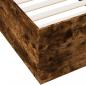 Preview: Bettgestell mit LED Räuchereiche 100x200 cm Holzwerkstoff