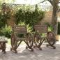 Preview: Gartenstühle 2 Stk. 58x58x78,5 cm Massivholz Tanne