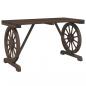 Preview: Gartentisch 115x55x65 cm Massivholz Tanne