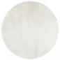 Preview: Teppich OVIEDO Kurzflor Creme Ø 120 cm