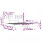 Preview: Bettgestell mit Kopfteil Grau Sonoma 200x200cm Holzwerkstoff