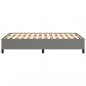 Preview: Bettgestell Dunkelgrau 120x190 cm Stoff