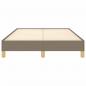 Preview: Bettgestell Taupe 120x190 cm Stoff