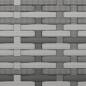 Preview: Gartensofa 3-Sitzer mit Kissen Grau Poly Rattan