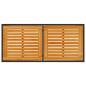 Preview: Gartentisch mit Akazienholz-Platte 115x54x74 cm Poly Rattan